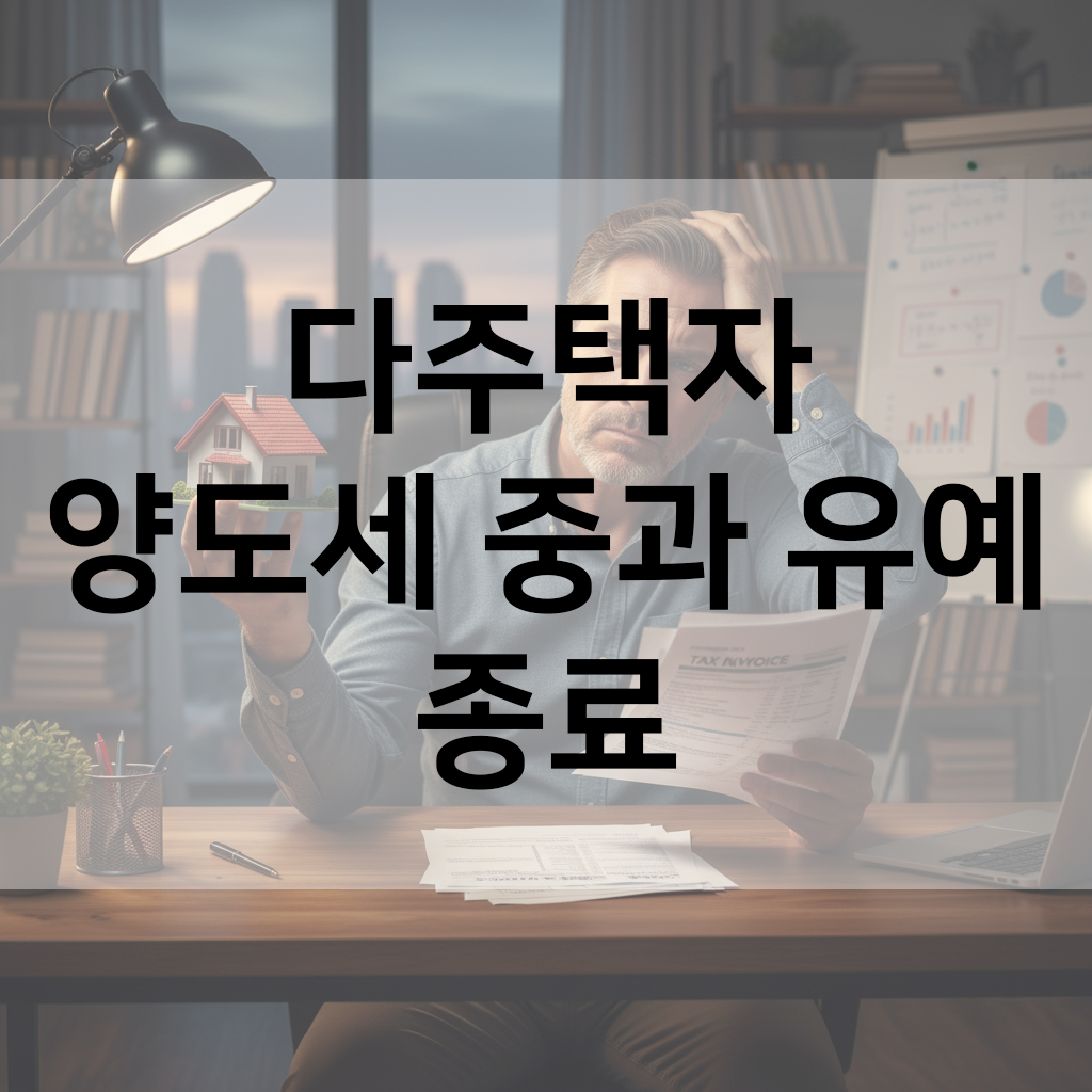 다주택자양도세중과유예종료